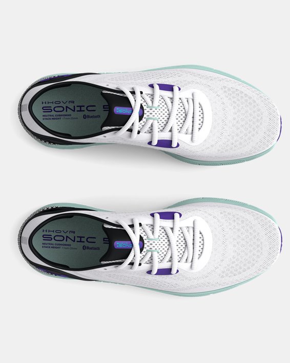 Women's UA HOVR™ Sonic 5 Running Shoes, White, pdpMainDesktop image number 2